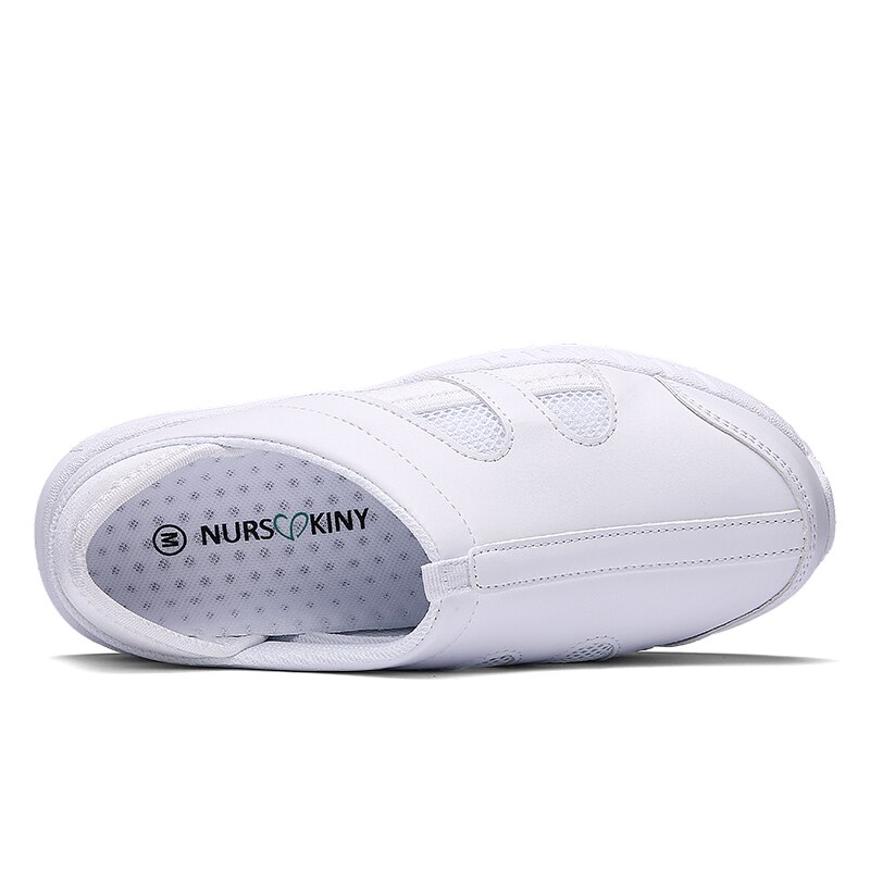 Sygeplejersker sko hvide dame loafers letvægts kvinde arbejdssneakers behagelige dame fodtøj str. 37 38