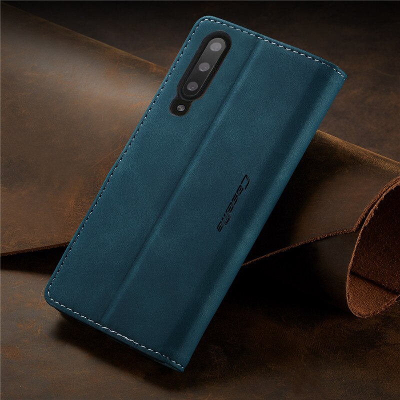 Luxury Book Stand Protective Cover For Samsung Galaxy A50 Case 6.4" Vintage Leather Flip Case for Samsung A50 Case A 50 Fundas