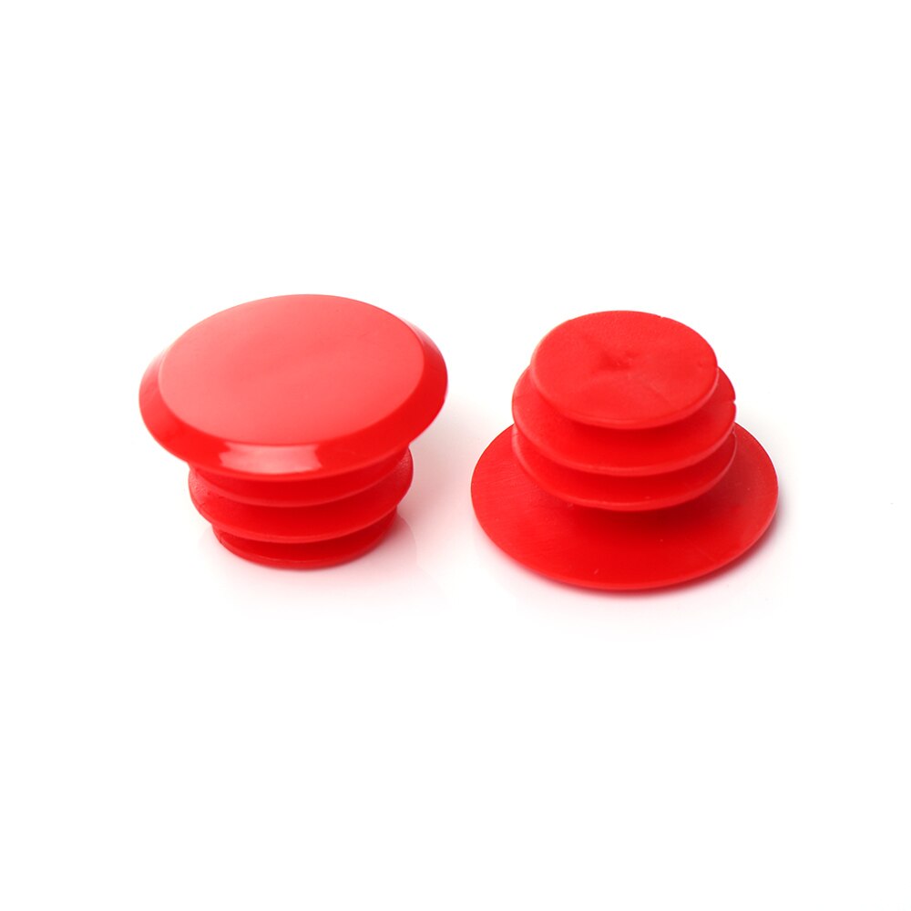 1Pair Bicycle Plastic Handles Caps Colorful Stoppers Handlebar Grip End Plugs Road Bike Grips Cycling Accessories