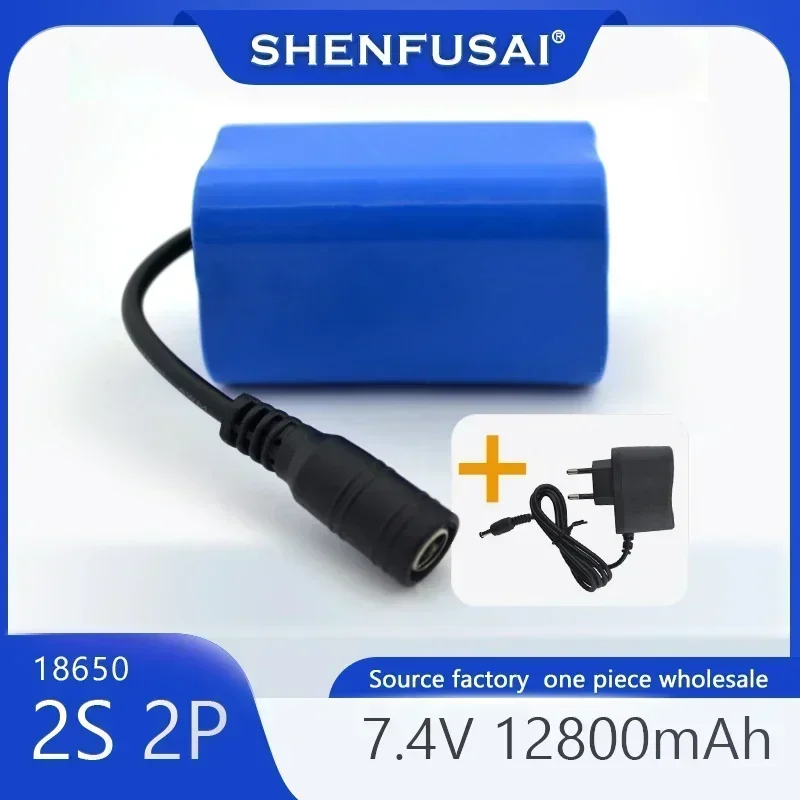 Batería Lipo mejorada, 7,4 V, 12800mah, T188, -5, T888, V007, H18, C18, Fernbedienung, Angeln, Colonia Boote, Ersatzteile
