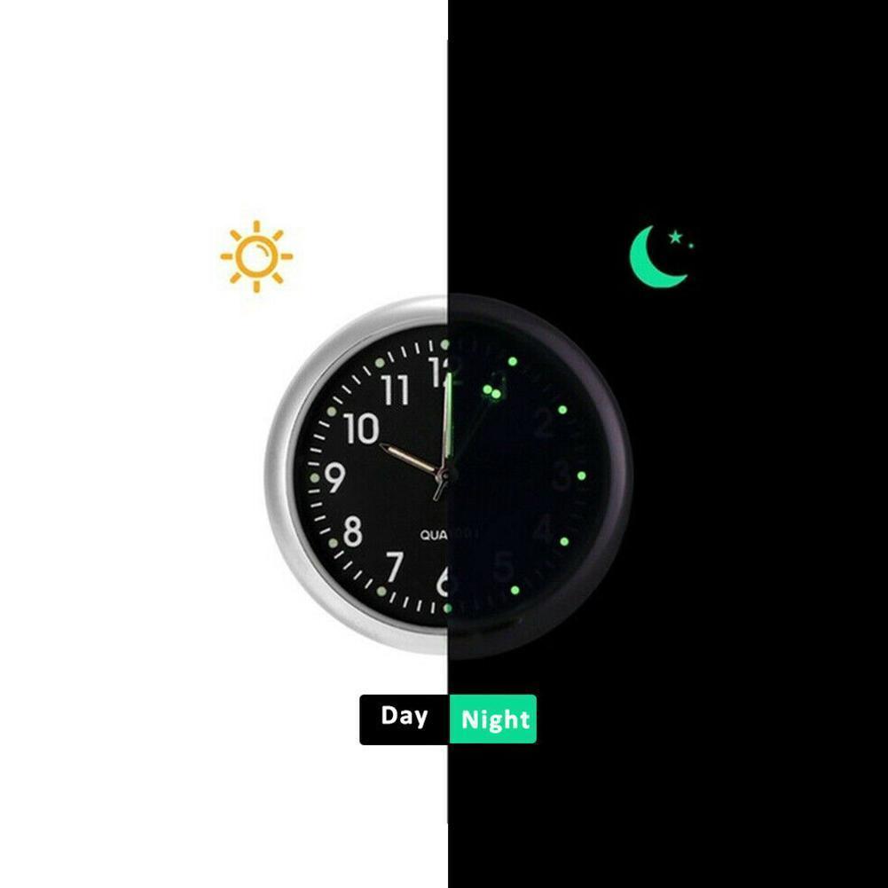Mini montre analogique lumineuse à Quartz de poche F5Y2, petit bâton de montre de style bateau sur voiture, horloge d&#39;intérieur à Clip, vélo pour voiture