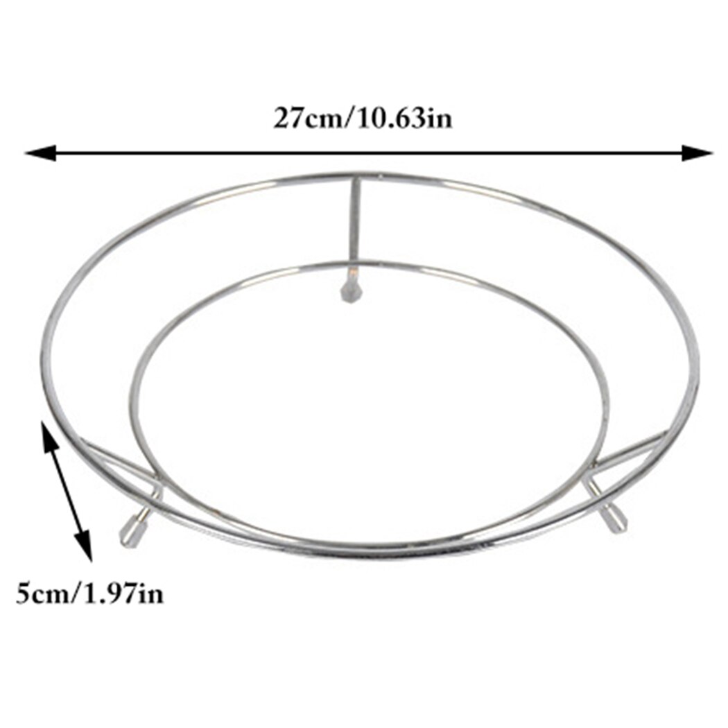 Trivet Rack Stand Stainless Steel Round Steamer Rack Stand Stock Pot Insert Rack 2 Sizes Pot Pan Cooking Stand Cooker Accessory
