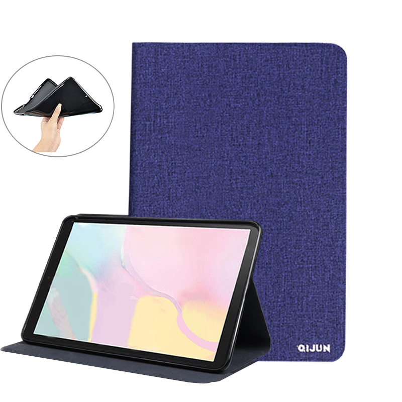 For Tab3 8 Funda Protective Bag Flip PU Leather Book case For Lenovo Tab 3 8 8.0 inch TB3-850F/ TB3-850M Tablet PC Stand Cover: Blue