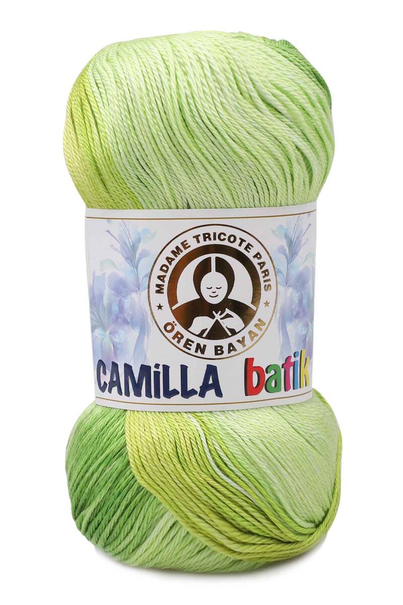 1 Pack ( 5 Balls ) Madame Tricote ( Oren Bayan ) Camilla Batik Hand Knitting Yarn Paris %100 Mercerized Cotton Crochet Tool Kit: 115