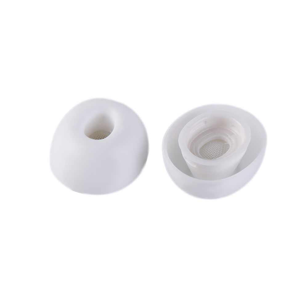 1pair Earmuffs Earplug Cover Replacement Eartips Silicone Soft Headphone Eartips XS/S/M/L White Ear Tips For Airpods Pro 1/2