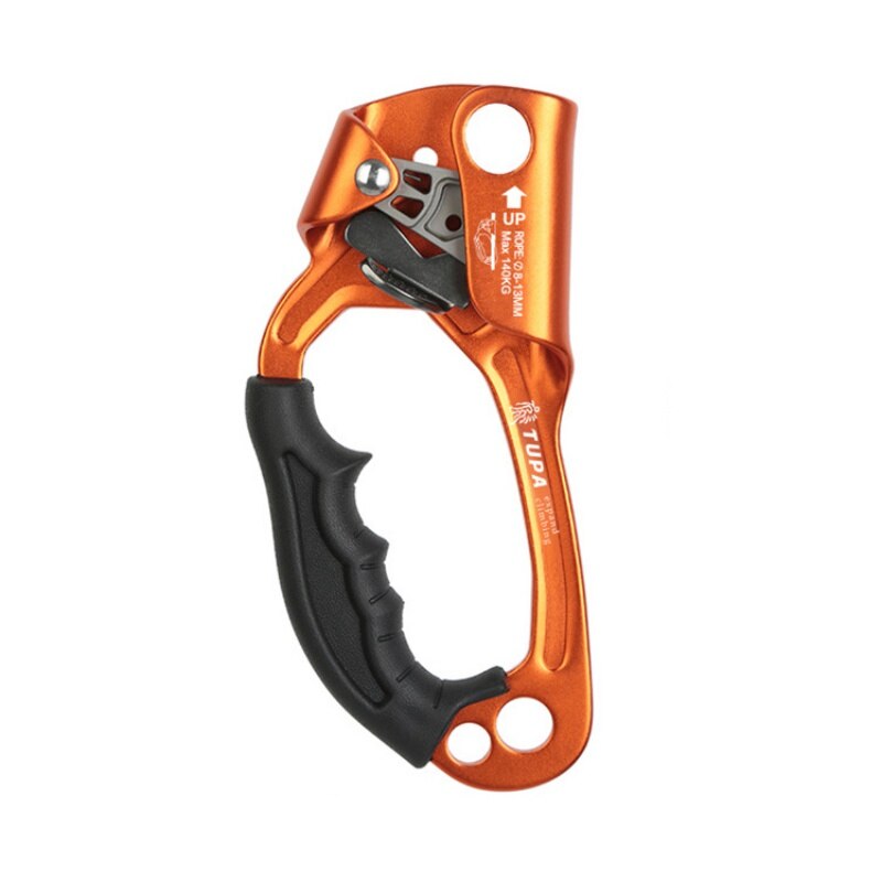 Climbing Hand Ascender Rock Climbing Mountaineering Arborist Hand Ascender Rappelling Gear Device Clamp Tool for 8-12mm Rope: O-Left Hand