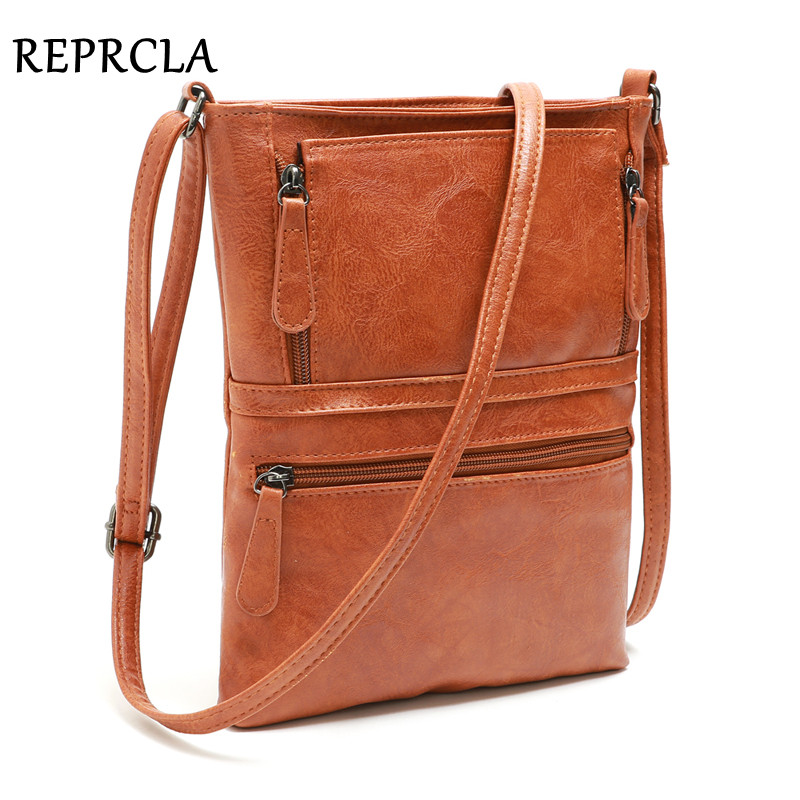 REPRCLA-bandoleras clásicas para mujer, bolso bandolera clásica estilo mensajero, cartera de mano, piel de