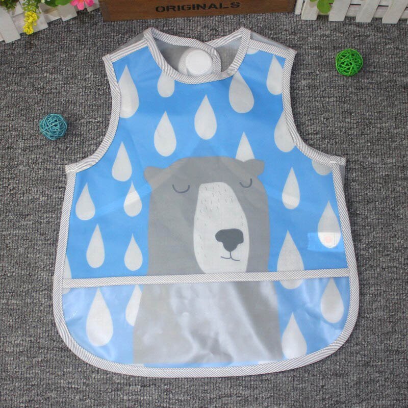 Waterdichte Baby Slabbetjes Leuke Cartoon Dieren Baby Meisje Jongen Bib Verstelbare Mouwloze Voeden Slabbetjes Kinderen Burp Doeken: style 1 03