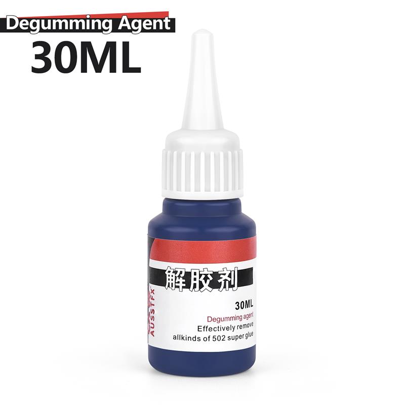 30g borttagning av offsetlim, borttagningsmedel, spikfritt lim, uv-lim, snabbtorkande lim, 502 lim etc. borttagare för att lösa upp superlim: Himmelsblå