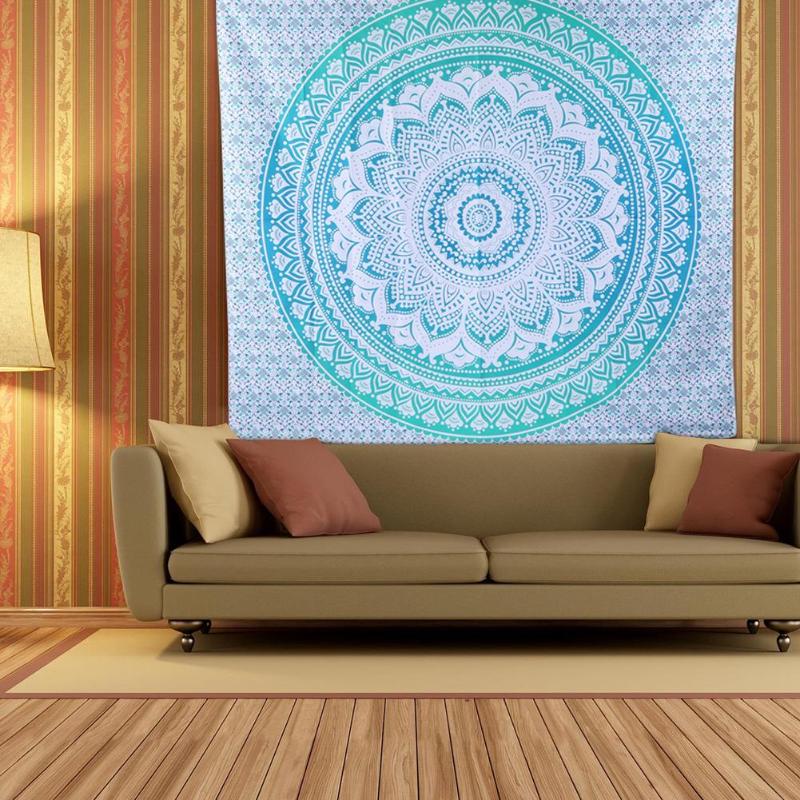 Boho mandala vägghängande gobeläng strand resehandduk filt yogamatta retro tenture matta överkast vägghängande heminredning