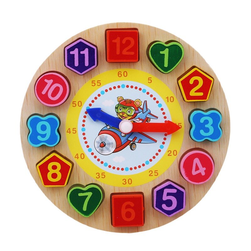 1Piece Kids DIY Eva Clock Learning Education Toddler Lacing Shoes Montessori Kids Wooden Toys Children Toys: 679460