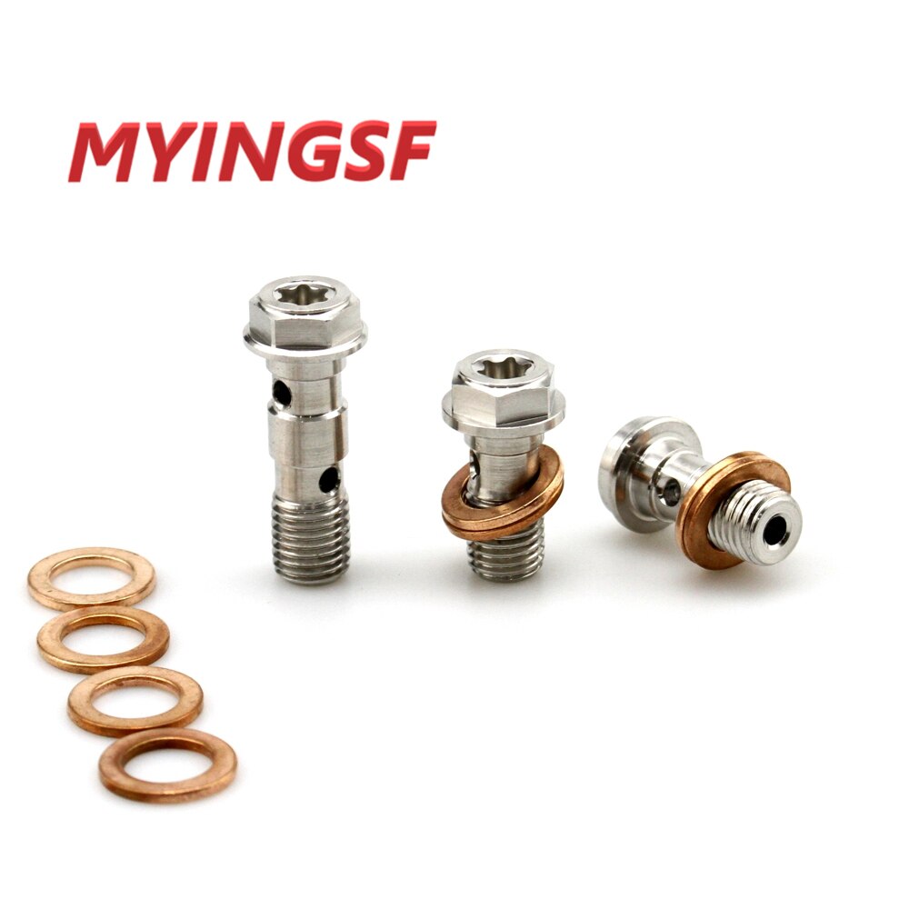Moottoripyörä ruostumaton jarru banjo pultti  m10 x 1.25mm banjo pultti ruuvi  m10 x 1.25 x 32 ktm ducati honda kawasaki suzuki yamaha