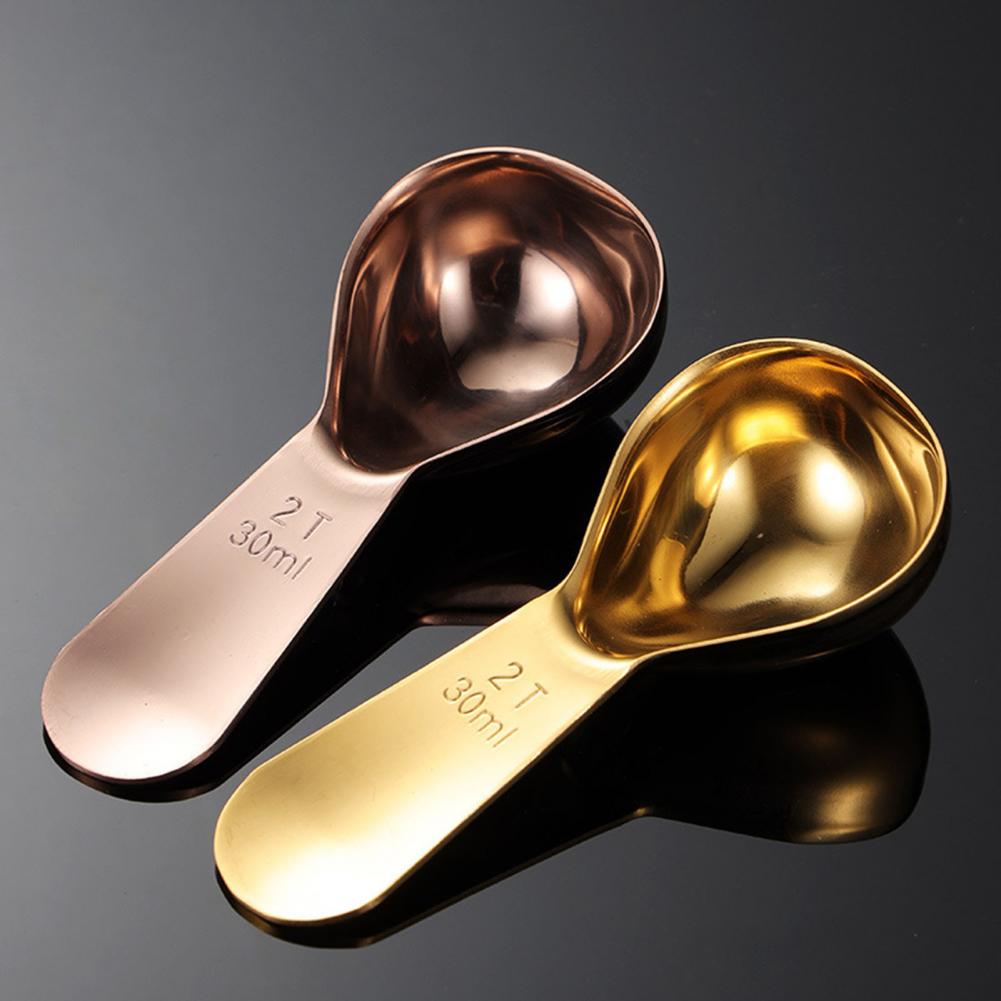 15/30ml Messlöffel Tragbare Edelstahl Sauerei Esslöffel Milchpulver Messlöffel Tee Kaffee Getreide Scoop