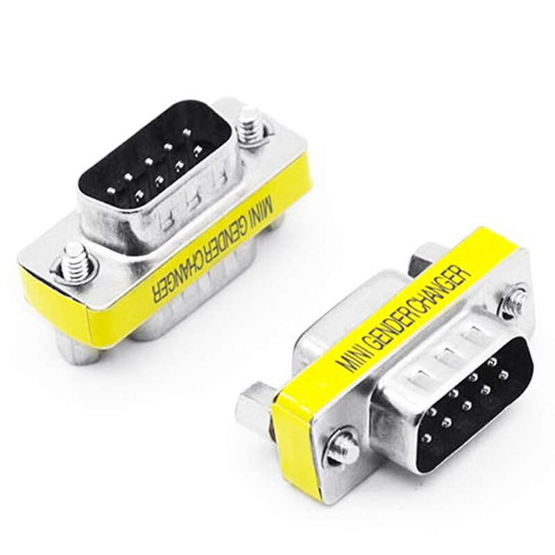 DB9 Computer Video Adapter DB9 Male to Female Serial Port to Hole 9 Pin VGA Female Cable Adapter