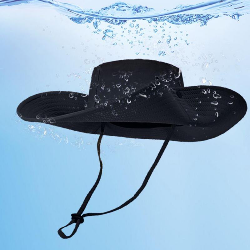 Fishing Hat For Men Sun Protection Windproof Sun Hat Men Fisherman Hat Wide Brim Bucket Hat For Camping Gardening Beach
