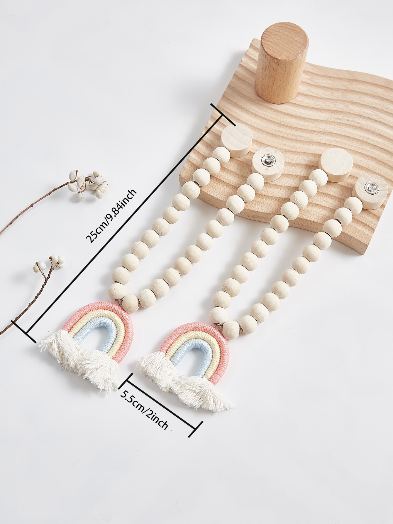 Magnetische regenbooggordijnen Magnetische sluiting Houten kralensteun Gordijndecoratie Toepasselijke gordijnen Slaapkamer Keukengordijnen
