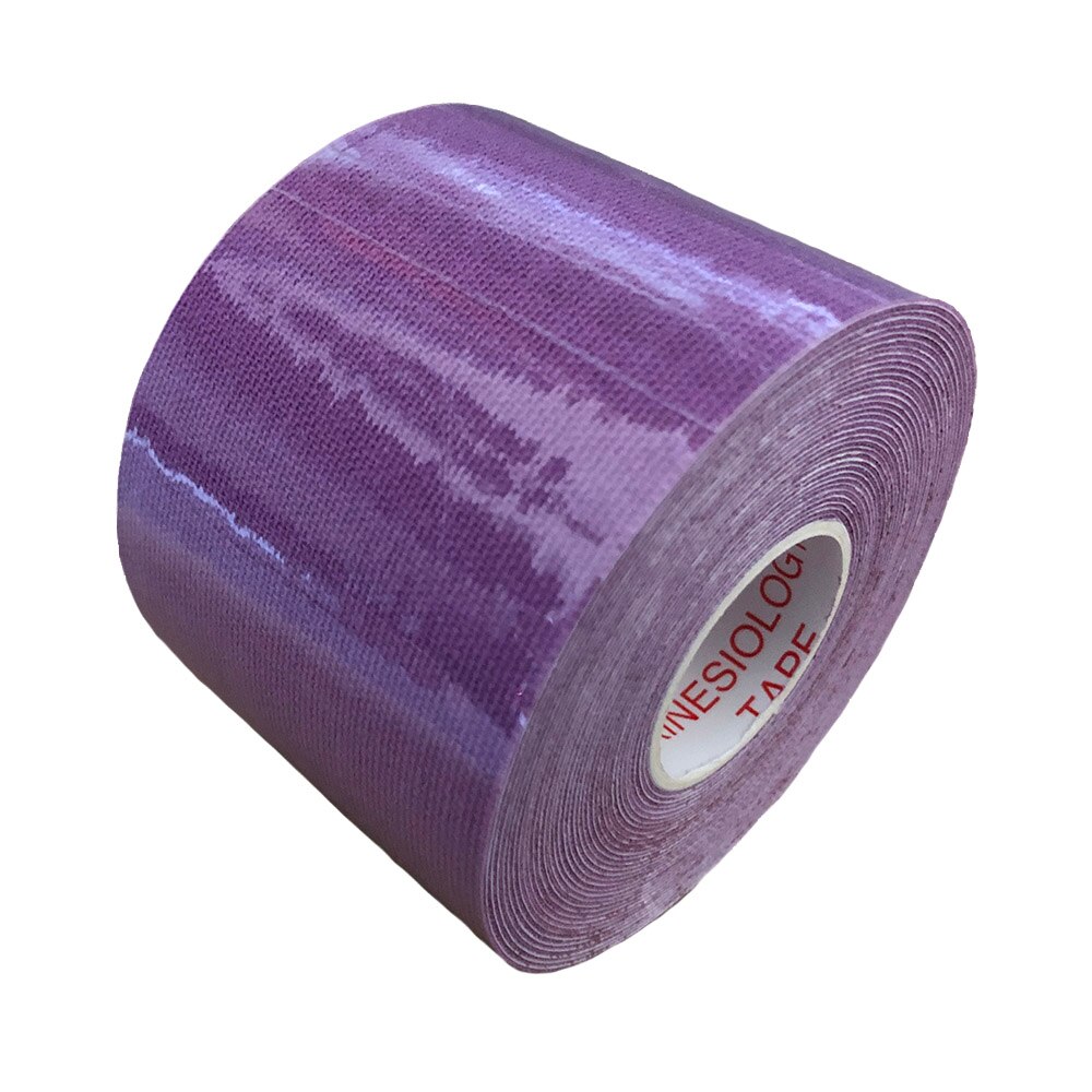 10 rollen Elastischen Sport Band Kinesiologie Band Klebstoff Bandage Knie Ellenbogen Muscle Protector 15 Farben: Purple