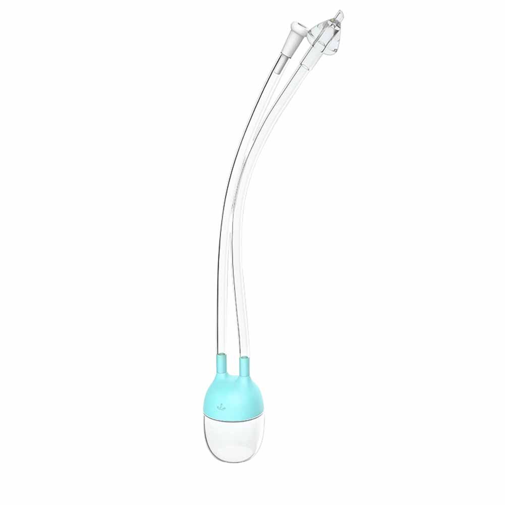 Baby Nasal Aspirator Suction Device For Newborn Children Cleaning Snot Feces Suction Nasal Congestion Cleaner PC Cup Removable: Blue