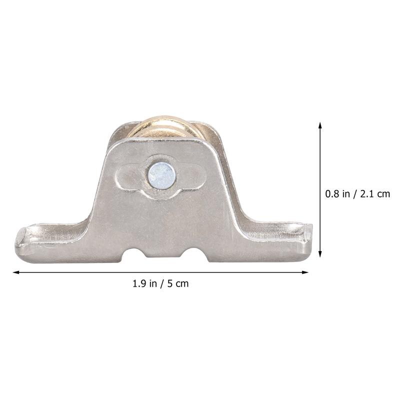 4Pcs Metal Roller Wheels Single Bearings Window Sash Pulley Rod Rollers Alloy Curtain Rail Track Wheels For Window Door Shower