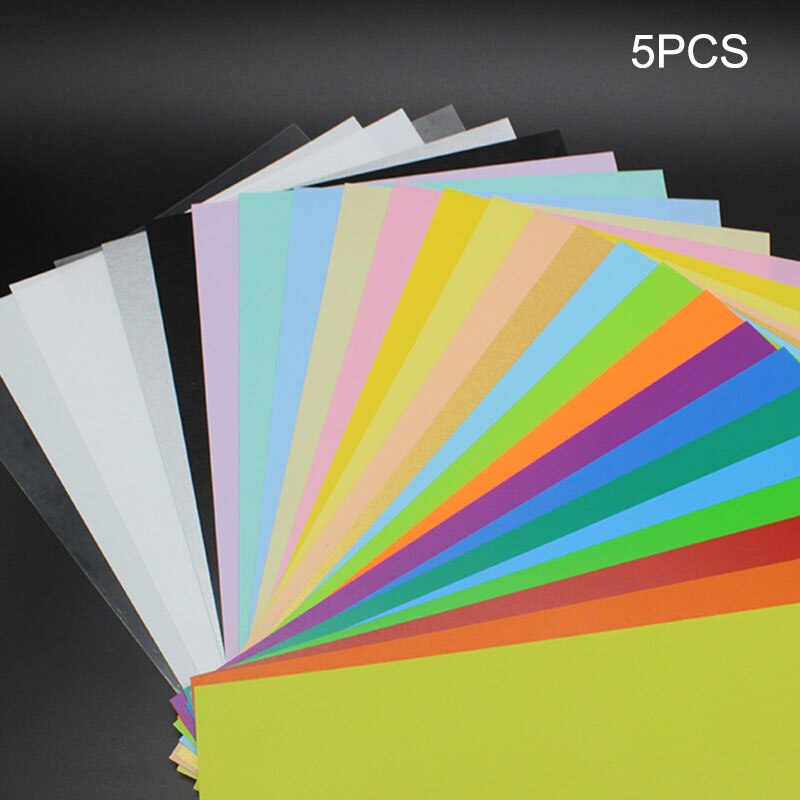 5 Stks/set Kleur Krimpkous Vel Plastic Magic Papier Blad Voor Educatief Diy Ambachten Wxv: Random Color