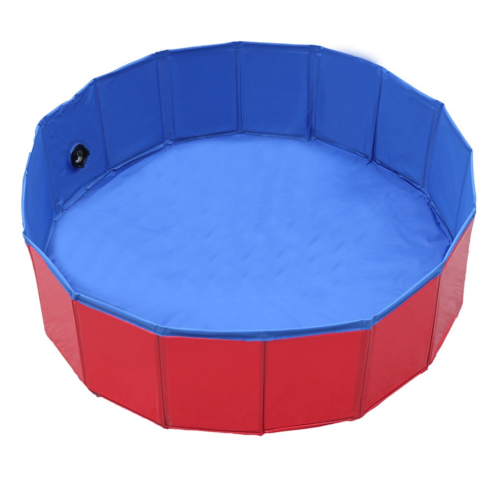 Foldable Dog Pool Pet Bath Swimming Tub Bathtub Outdoor Indoor Collapsible Bathing Pool for Dogs Cats Kids Pool: Red S