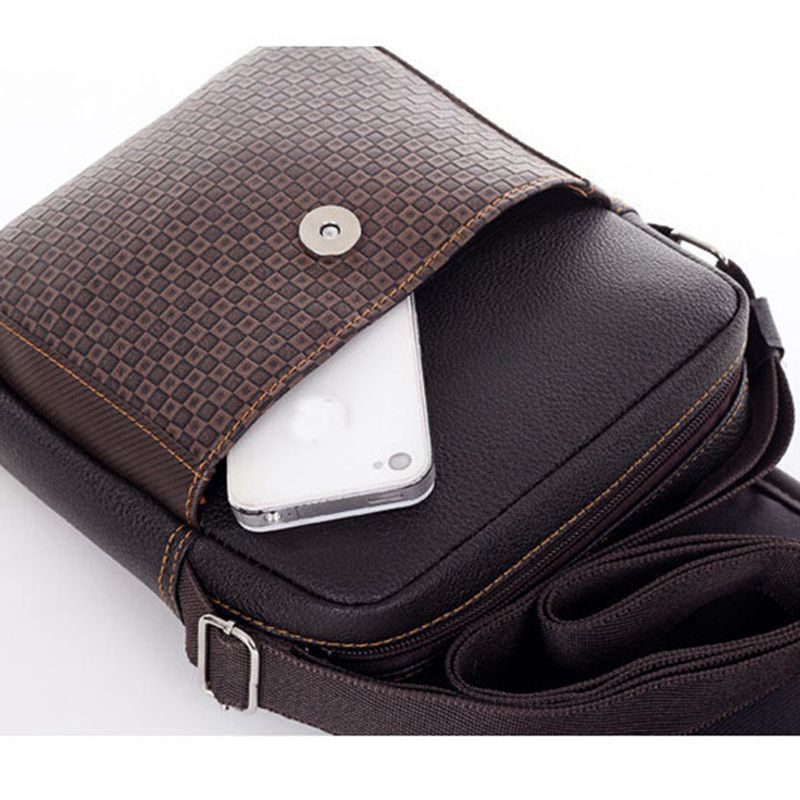Laagste Prijs Pu Leer Mannen Tas Mode Mannen Messenger Bag Kleine Business Crossbody Schoudertassen A40-293