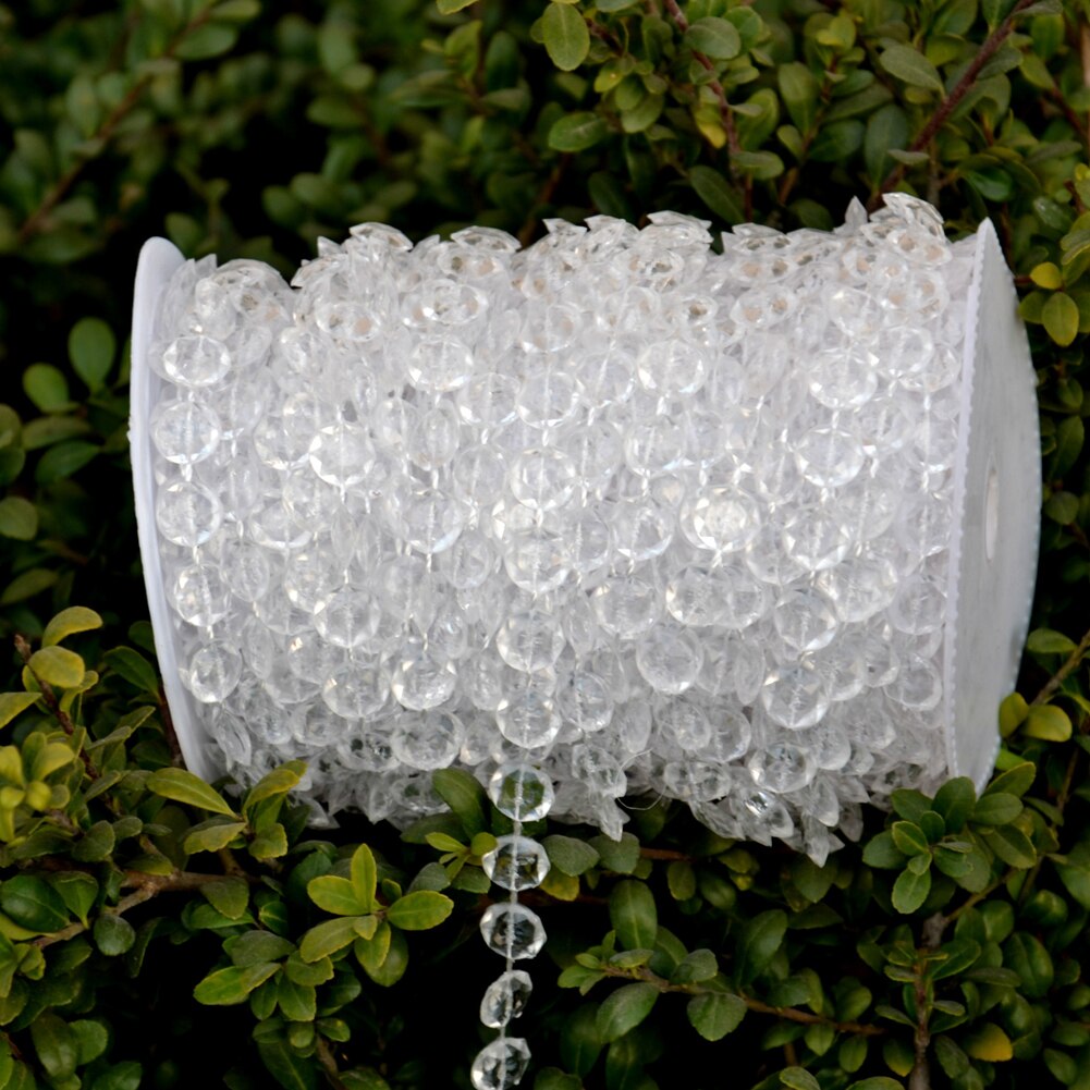 DIY Acrylic Beads Garland Rhinestone Strings Crystal Bead Curtain Wedding Decoration