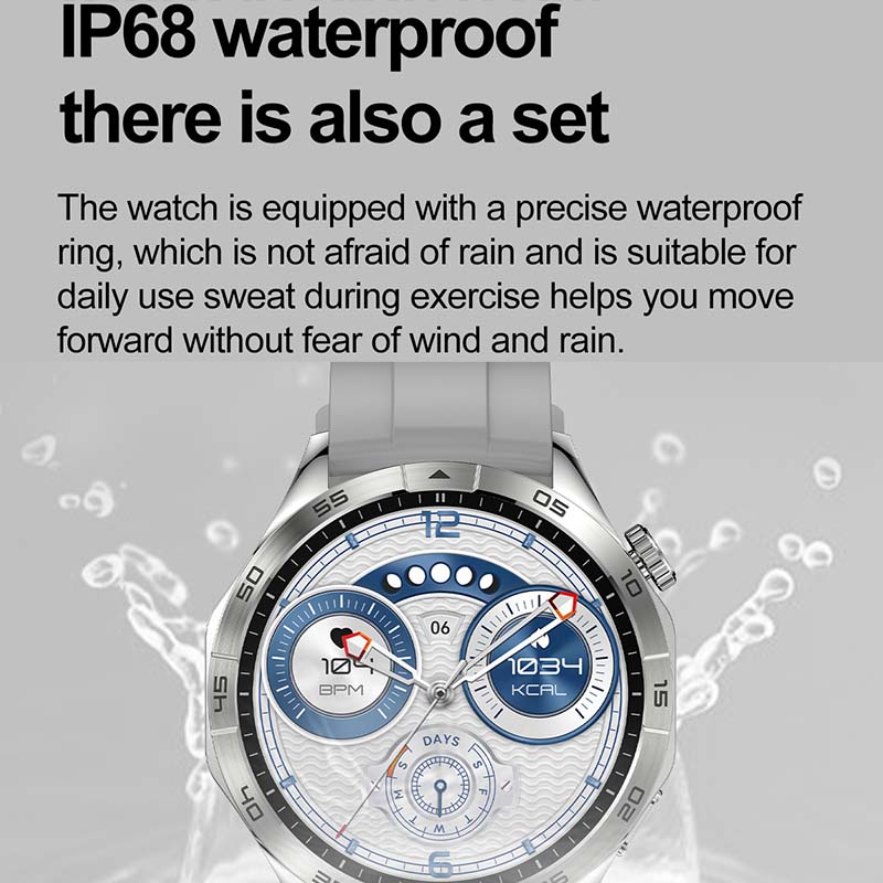 2024 nowy męnarty Smartwatch Bluetooth dzwoni 1. 43-calowy 466*466 AMOLED ekran HD bezprzewodowe ładowanie IP68 wodoodporny damski Smartwatch