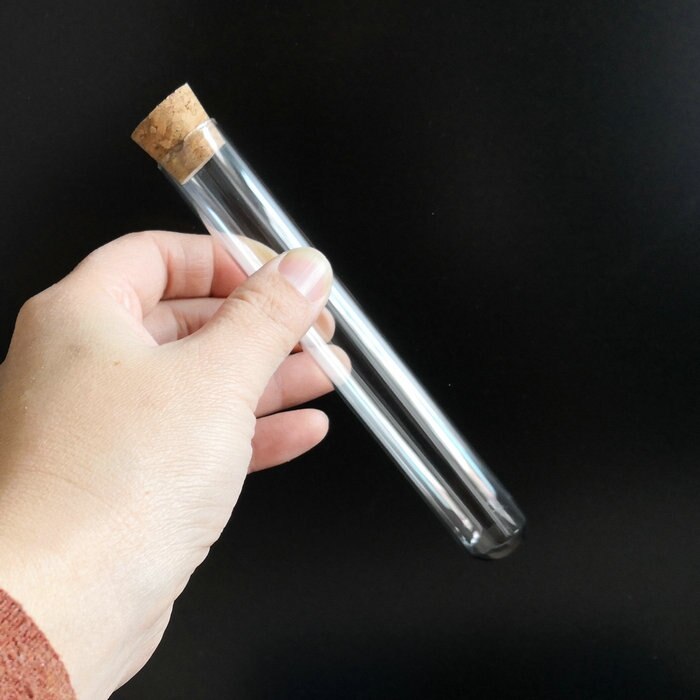 10pcs/lot 20x150mm Clear Glass Test Tubes U-Shaped Bottom Laboratory DIA 8-INCH