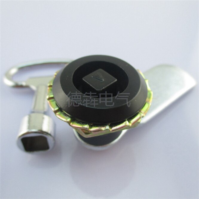 10PCS Square shape Handle lock Distribution box control cabinet switch cabinet door Rotary tongue lock Four corners lock