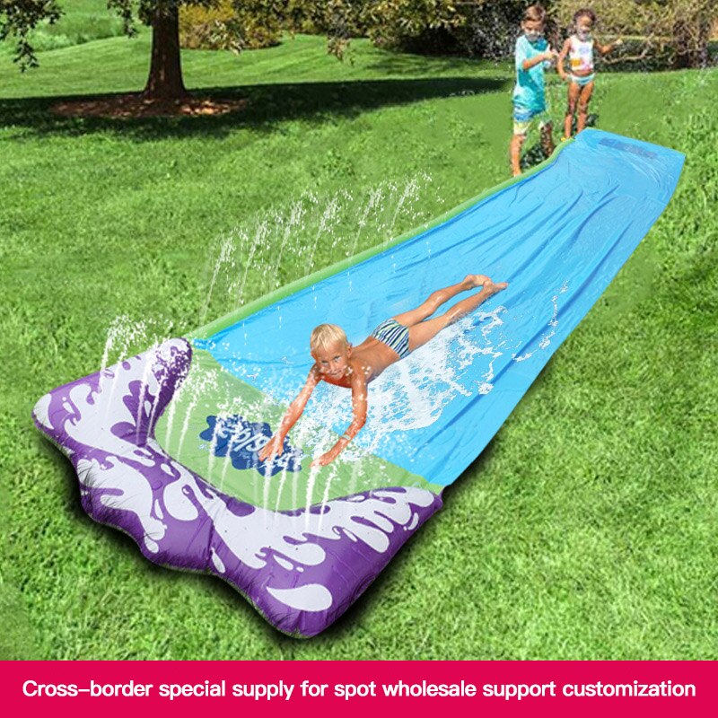 Water Slide Fun Lawn Water Slides Pools For Kids Outdoor Water Spray Mat Home Backyard Outdoor Children Adult Summer Water Toys: 02 Blue