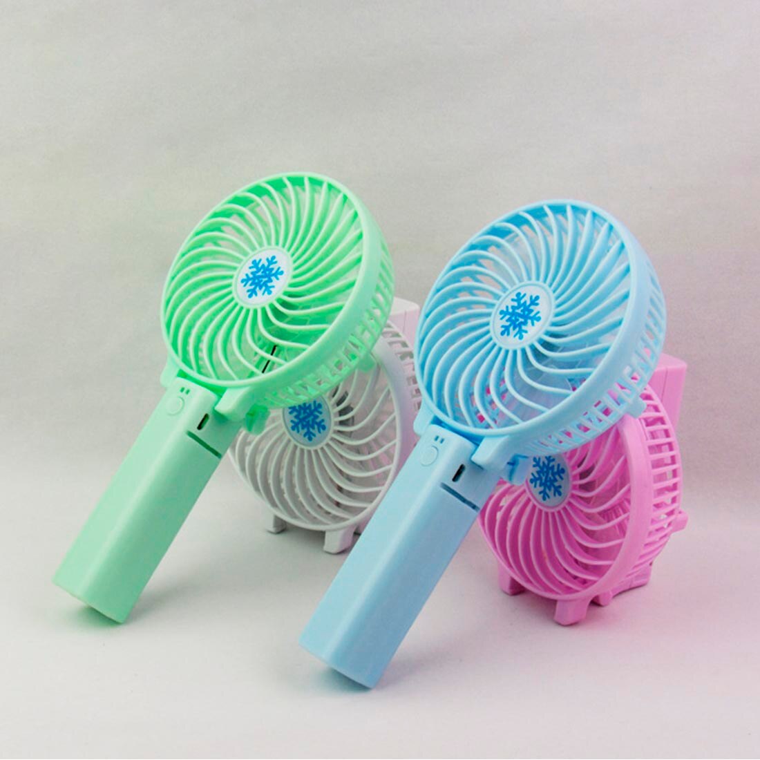 Draagbare Ventilator Handheld Mini Ventilator Usb Oplaadbare Opvouwbaar Desk Air Cooler Fan Personal Air Cooling Fans 3 Speed Kantoor Outdoor