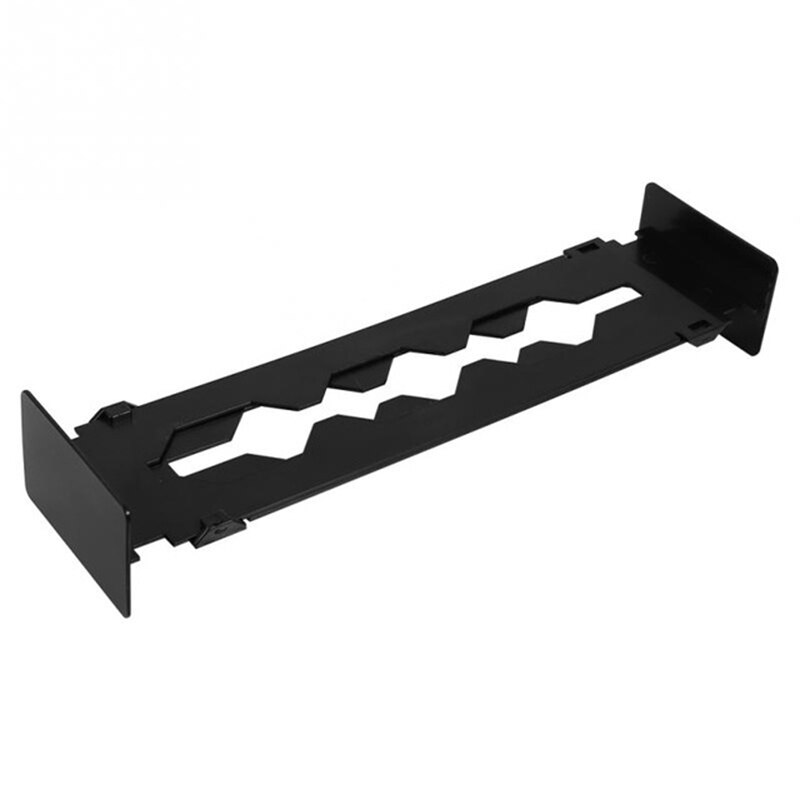 Séparateur de tiroir réglable en plastique, organisateur rétractable, extensible, panneau de séparation multifonction, bricolage, maison, bureau, cuisine: Black