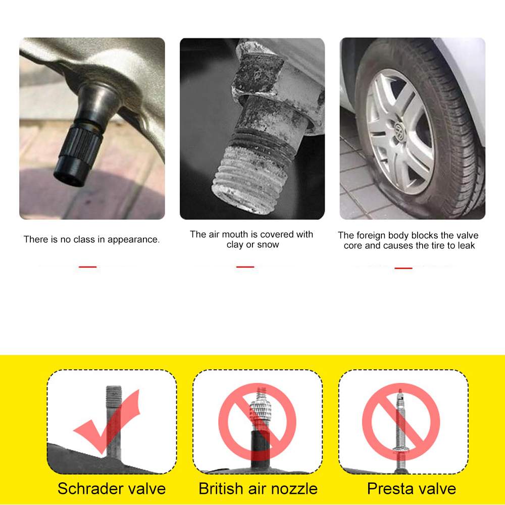 10pcs Tyre Valve Caps, Plastic Car Tire Stem Dust Covers Universal Valve Caps for Cars Trucks Motorcycles SUVs and Bikes