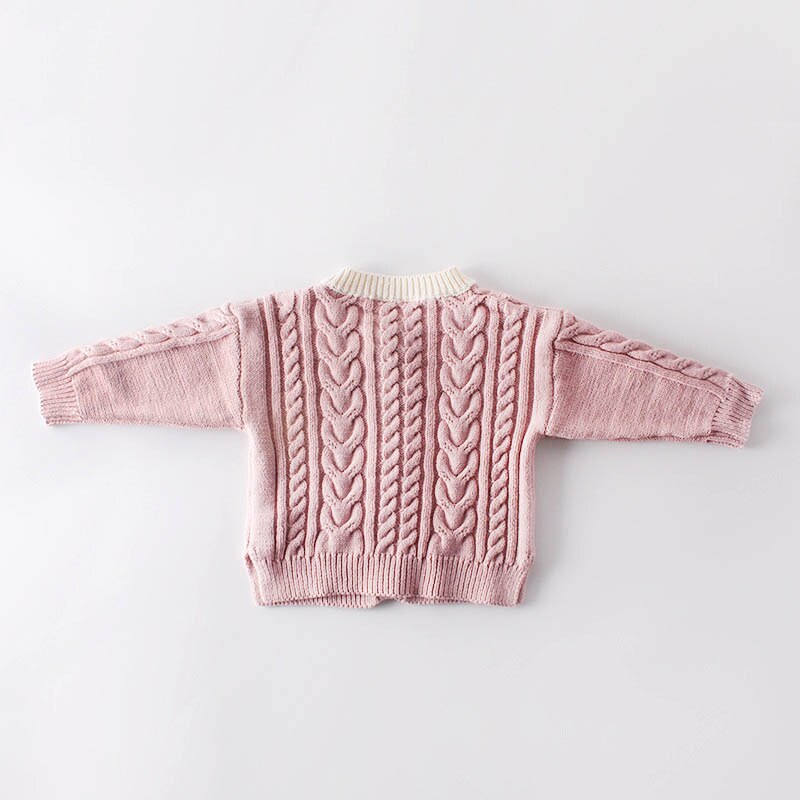 Baby Meisje Jas Herfst Aankomst katoen Retro mode all-match Gebreide Hand gemaakt Vest Trui Jas Leuke Zoete Baby meisjes