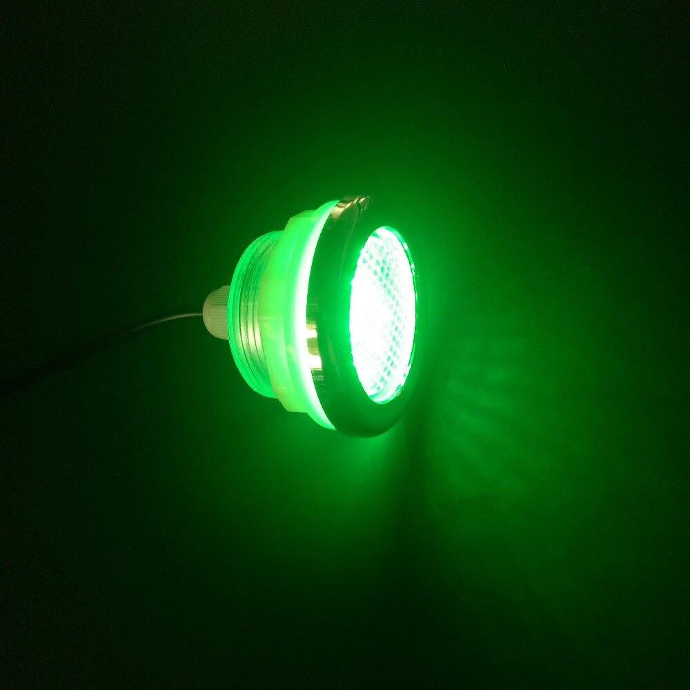 1pcs waterproof RGB 2 pin automatically change LED lights underwater chromotherapy lamp led pool spa light without controller