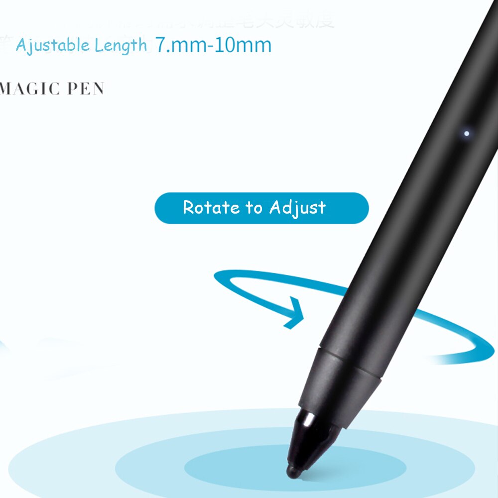 Stylet de rejet de paume pour le stylo capacitif réglable de stylo tactile d'écran tactile d'ipad pour le stylet actif universel d'andriods