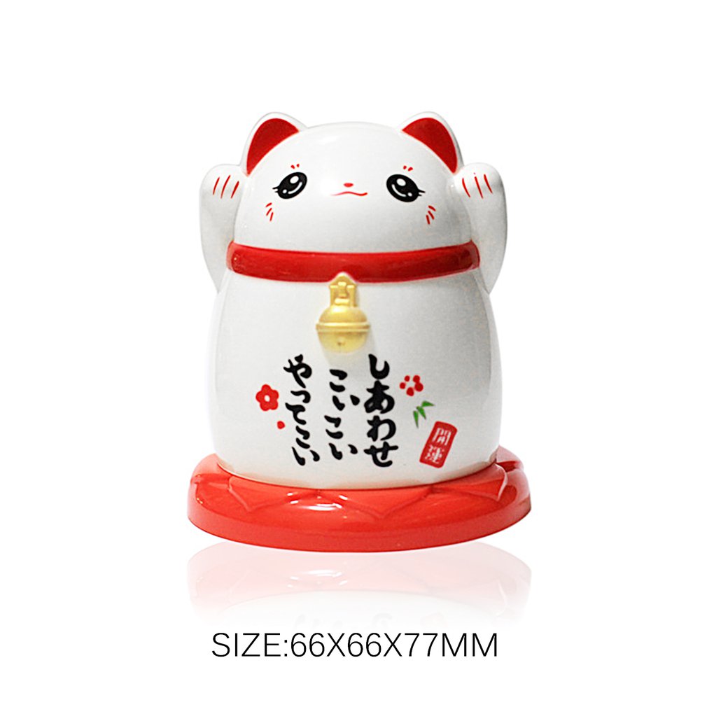 China lucky cat toothpick dispenser box holder Plastic storage boxes living room kitchen Accessories home Feng Shui decorative