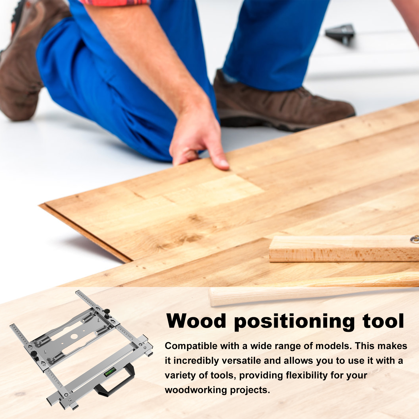 Electricity Woodworking Cutting Machine Edge Guide Adjustable Board Circular Saw Holder Cutting Rail Milling Quick Positioning