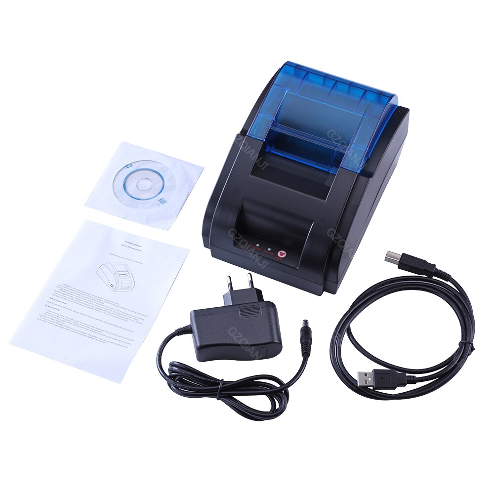 Thermal Receipt Printer 58mm POS Printer Bluetooth USB For Mobile Phone Android iOS Windows For Supermarket and Store