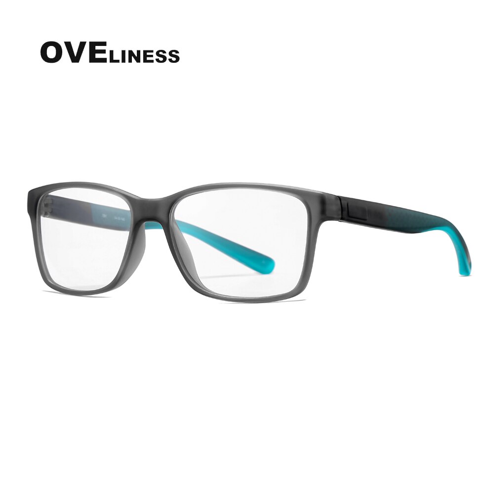 tr90 men's eyeglasses eye glasses frame men Optical Myopia Prescription Clear glasses male Full Spectacles eyewear frame: grey blue