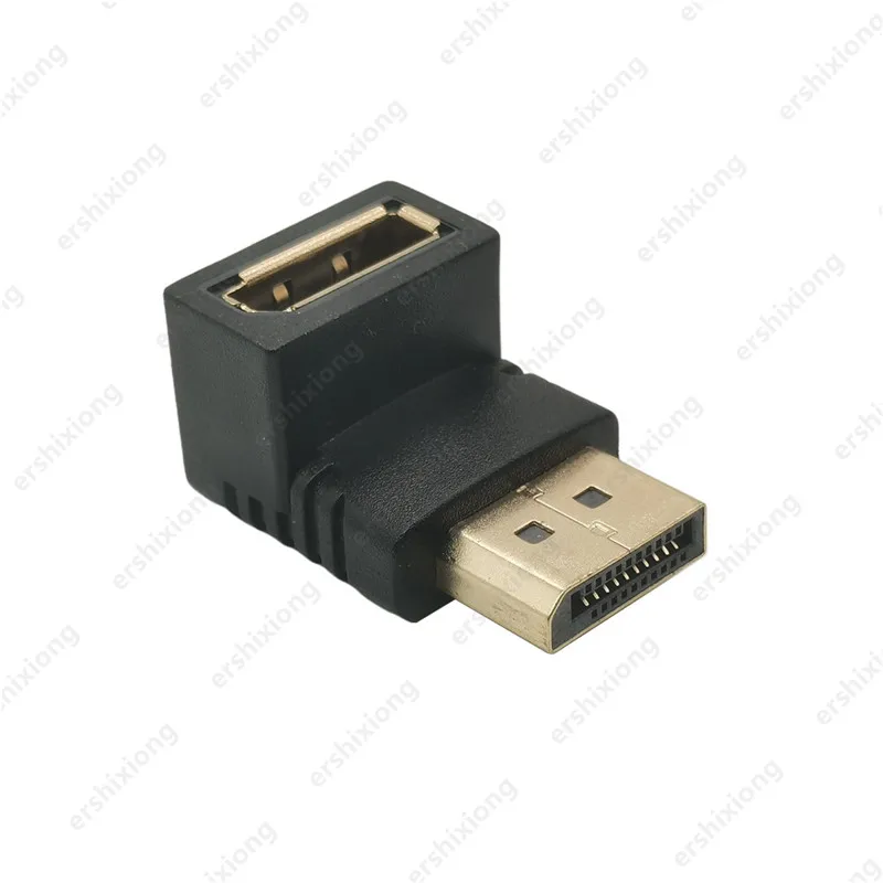 90 Graden Hoek Displayport 1.2 Converter Up Down Displayport Adapter Links Rechts Schuine Dp Adapter 4K/60Hz 2K/144Hz Passeren Door: Rood