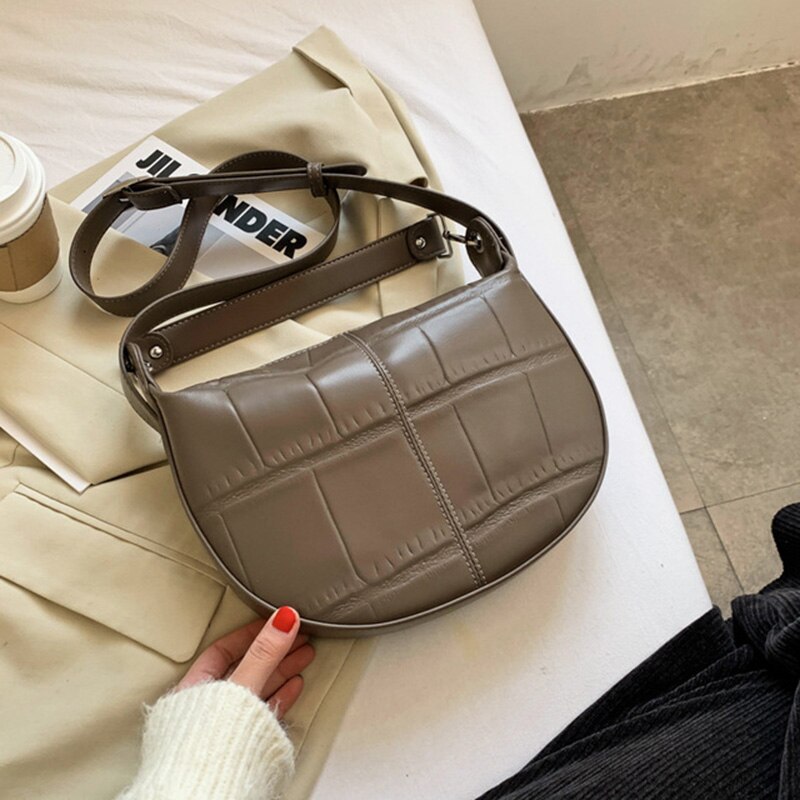 Jahrgang Stein aufbringen Kleine PU Leder Umhängetaschen Für Frauen Winter Neue Schulter Bote Tasche Damen Handtaschen Und Geldbörse: khaki