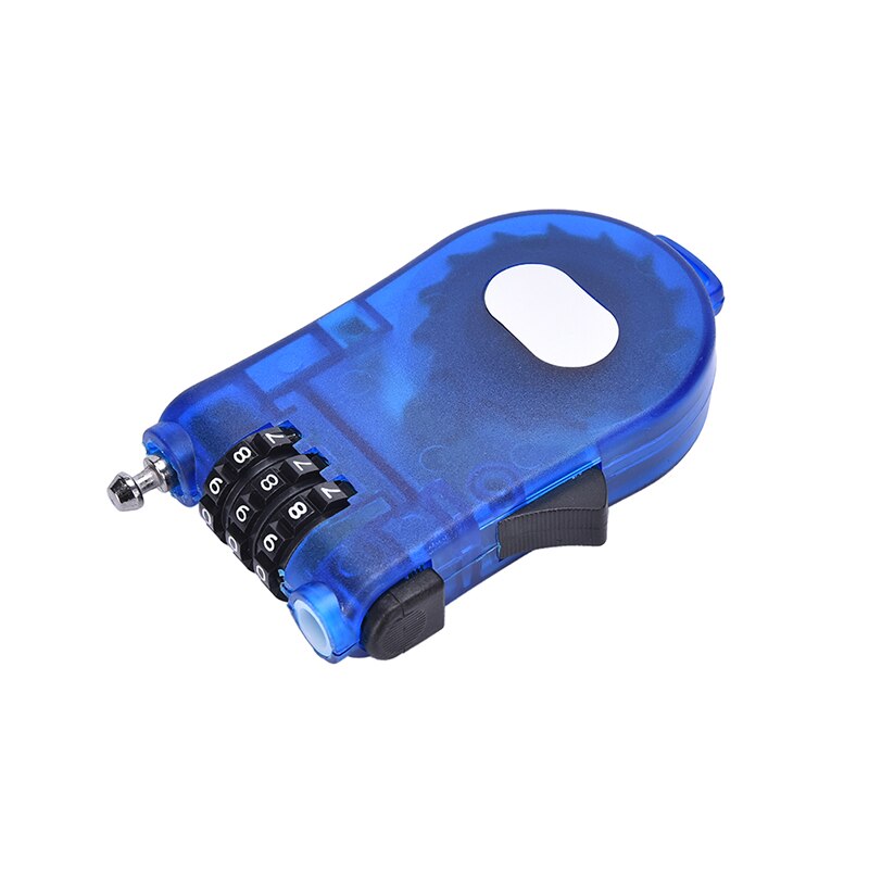 Portable Retractable Bike Bicycle Combination Cable Code Lock Helmet Luggage Safety 3 Digit Padlock Bicycle Rock Password Lock