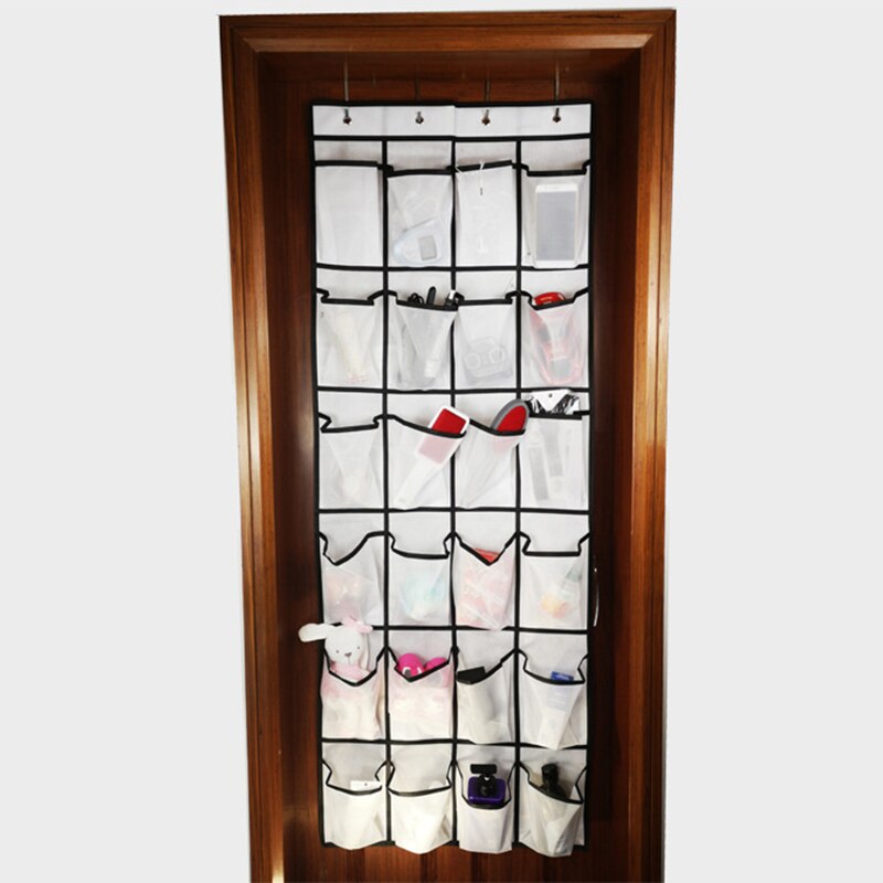 Schuh Gestell Tür Hängen Schuh Veranstalter 24 Taschen Schuhe Lagerung Gestell Hinter Tür Zauberstab Lagerung Tasche Wandschrank Halfter Raum Sparer