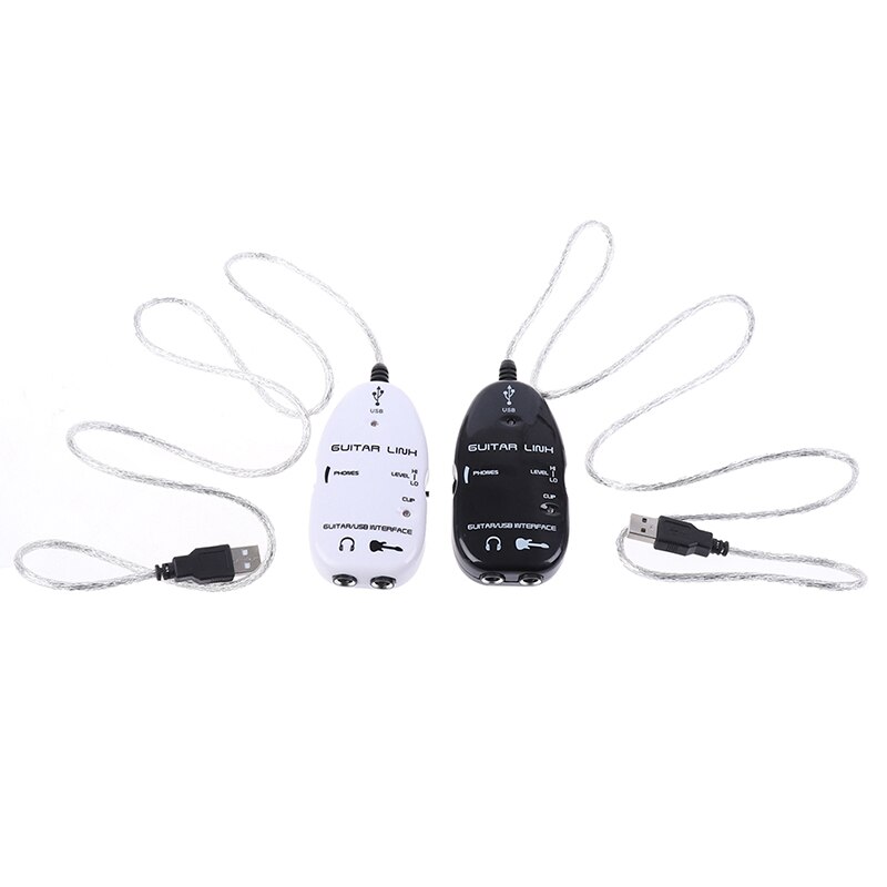 Convenient electric guitar cable audio USB link cable interface adapter for PC music recording accessories, for guitar player