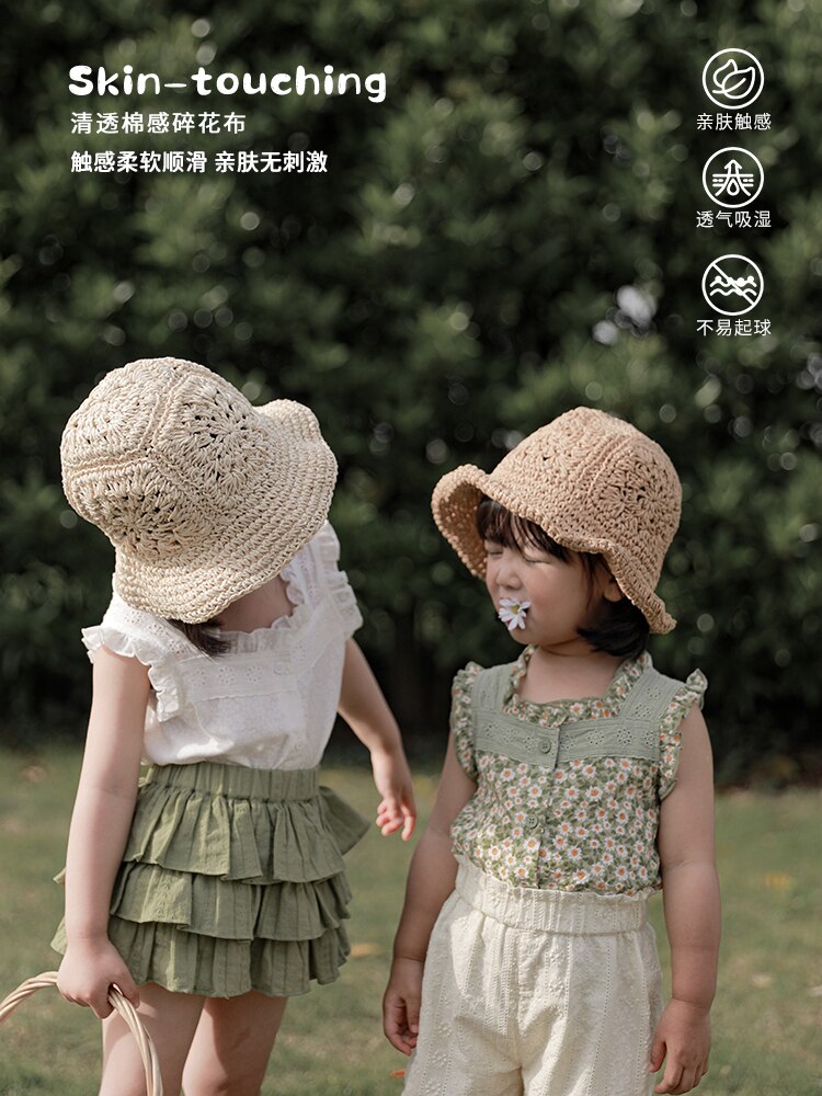 Abbigliamento per bambini ragazze estate sottile top per bambini bretelle dolci moda Bottoming Shirt Tide