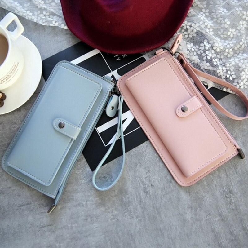 Women Long Wallet Leather Women's Purse and Wallet Lady Party Clutch Female Card Holder Carteras Standard Wallets