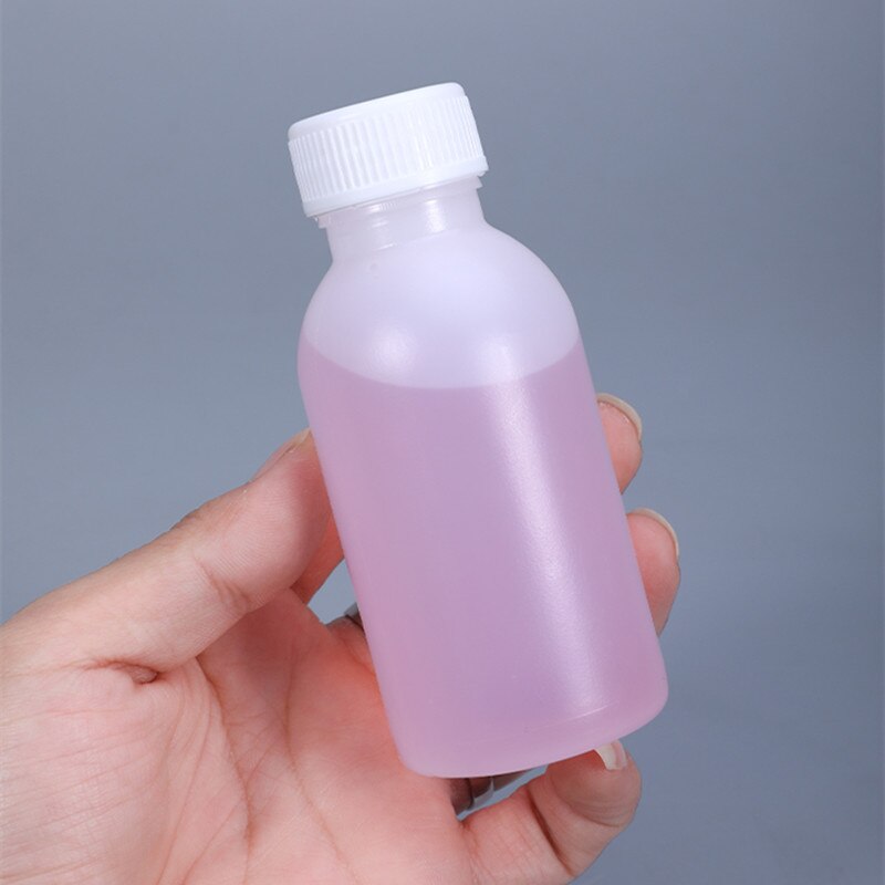 10PCS of 100ML Empty HDPE Plastic Bottle for Liquid Fertilizer Leakproof Chemical reagent container Food Grade bottles