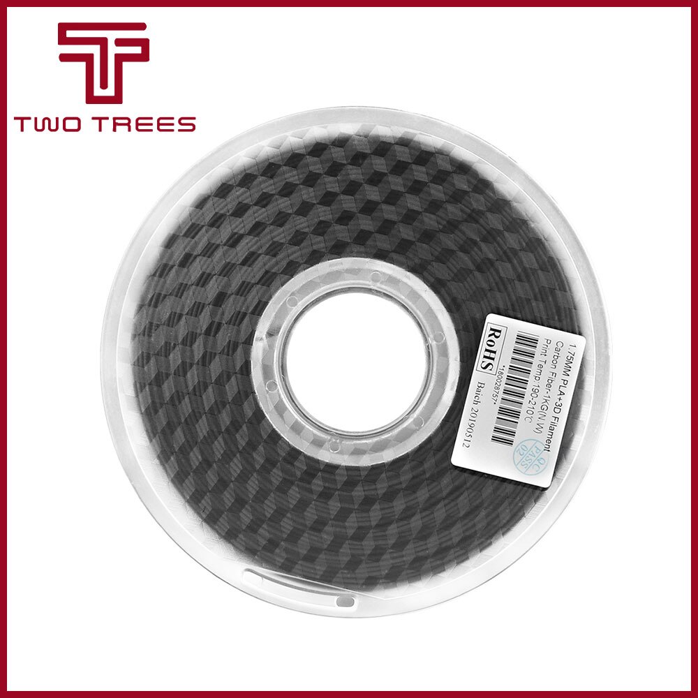 TWO TREES 3D Carbon fiber PLA 3D Printer Filament 1kg CARBON Fiber 1.75mm Impressora 3d Printing Filamento extrusora